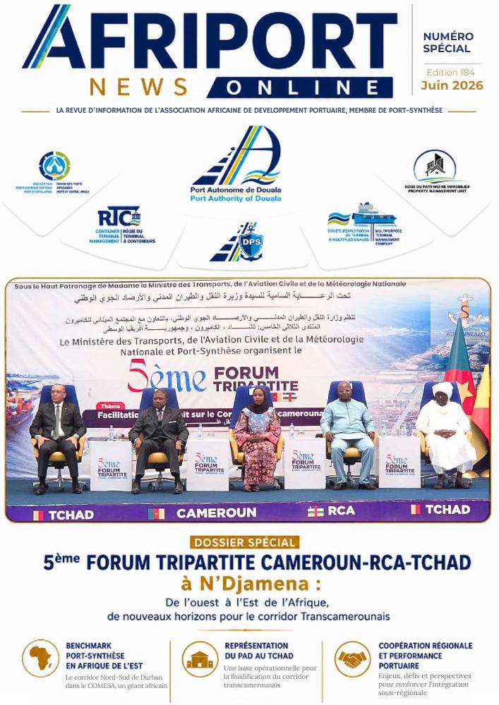 Couverture AFRIPORT NEWS ONLINE, édition 184, juin 2026